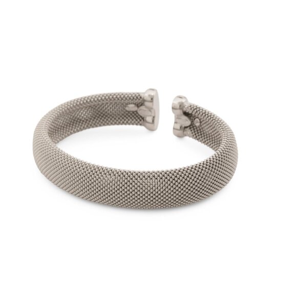 MIA FIOREItaly Sterling Silver 14kt Gold Popcorn Cuff Bracelet
